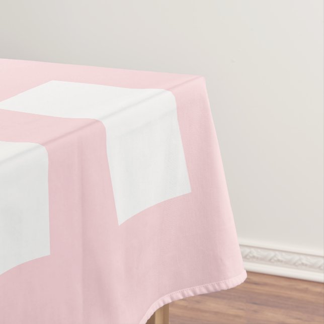 Tablecloth Pink & White Stripe (In Situ)