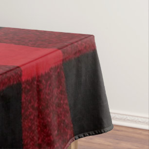 Tablecloth Red Buffalo Plaid Bear Bla