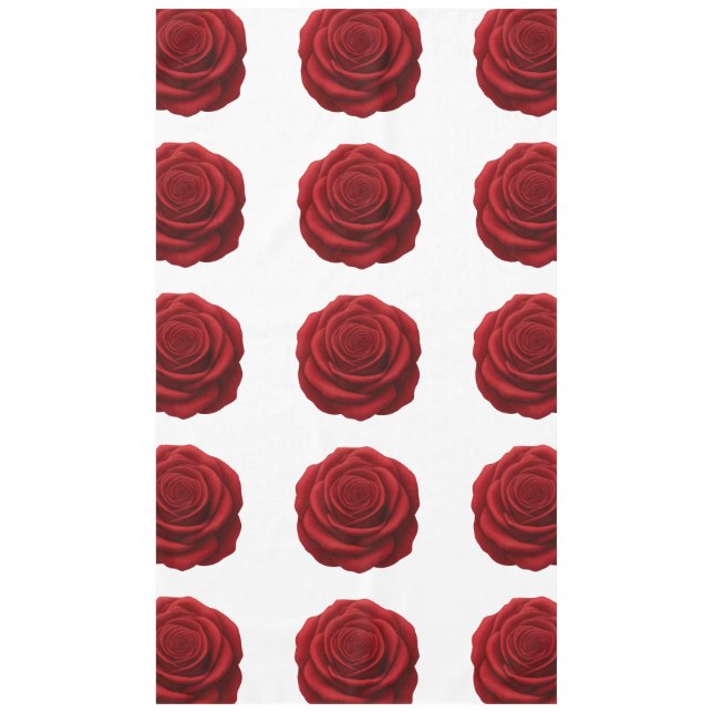 Tablecloth  - Red Rose Flower (Front)