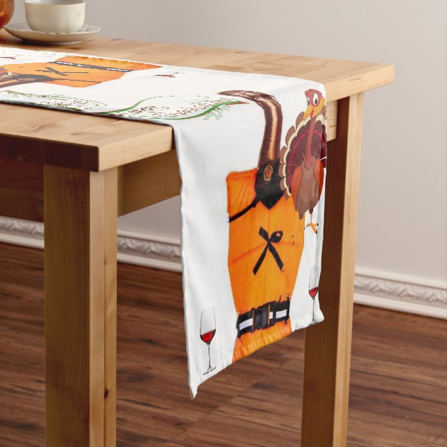 Tablecloth Runner Happy Thanksgiving Day (In Situ)