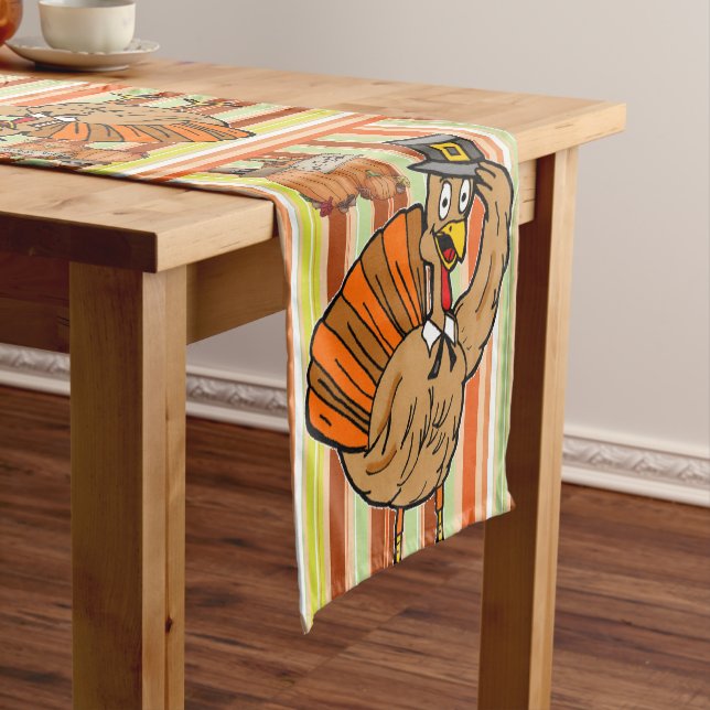 Tablecloth Runner Happy Thanksgiving Day (In Situ)