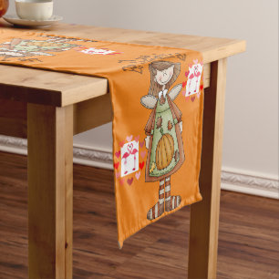 Tablecloth Runner Happy Thanksgiving Day