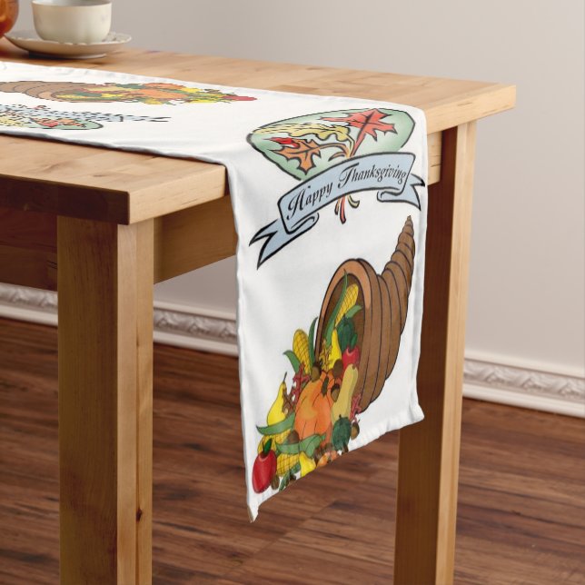 Tablecloth Runner Happy Thanksgiving Day (In Situ)