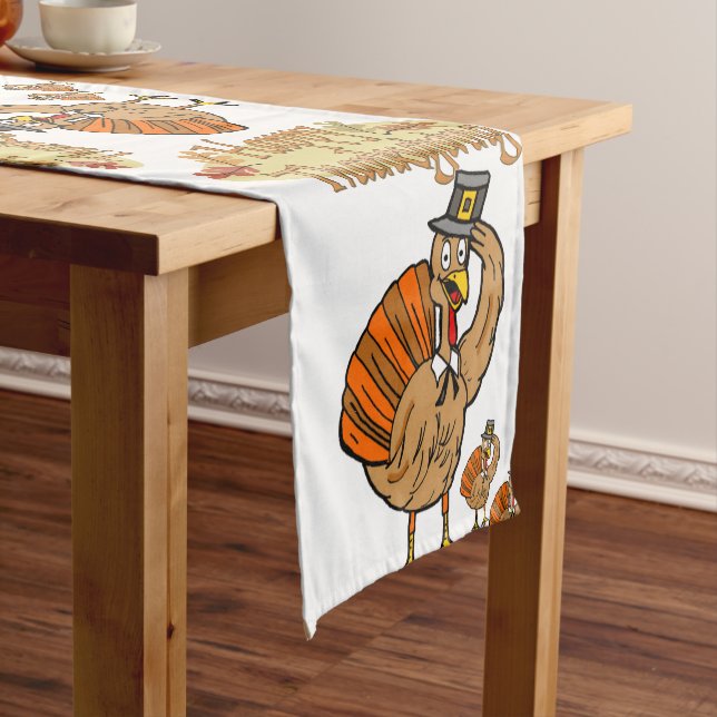 Tablecloth Runner Happy Thanksgiving Day (In Situ)