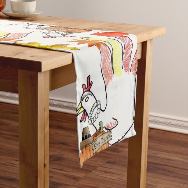 Tablecloth Runner Happy Thanksgiving Day (In Situ)