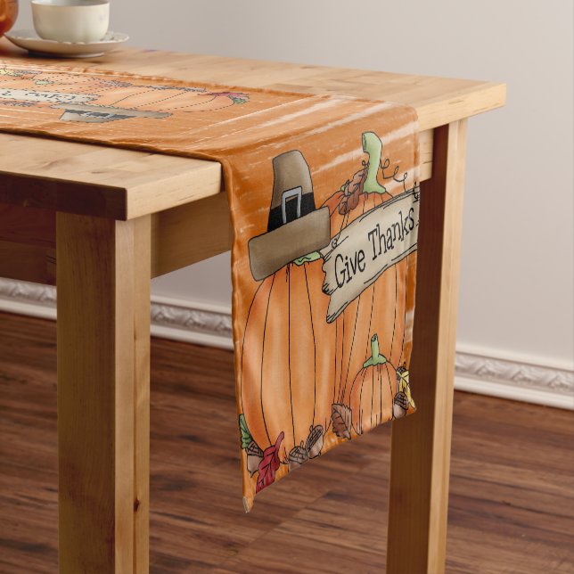 Tablecloth Runner Happy Thanksgiving Day (In Situ)