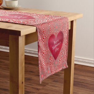 Tablecloth Runner Valentines Heart