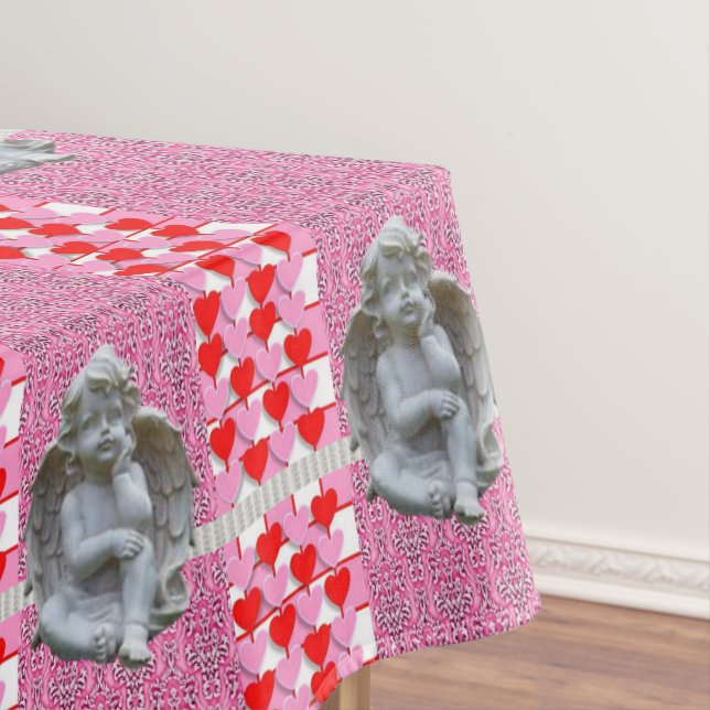 Tablecloth Valentine's Day Angel (In Situ)