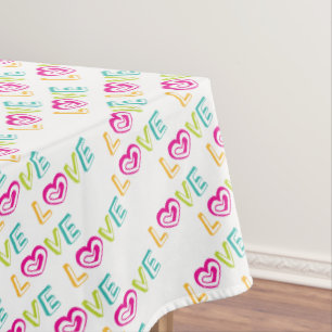 Tablecloth Valentine's Day Love