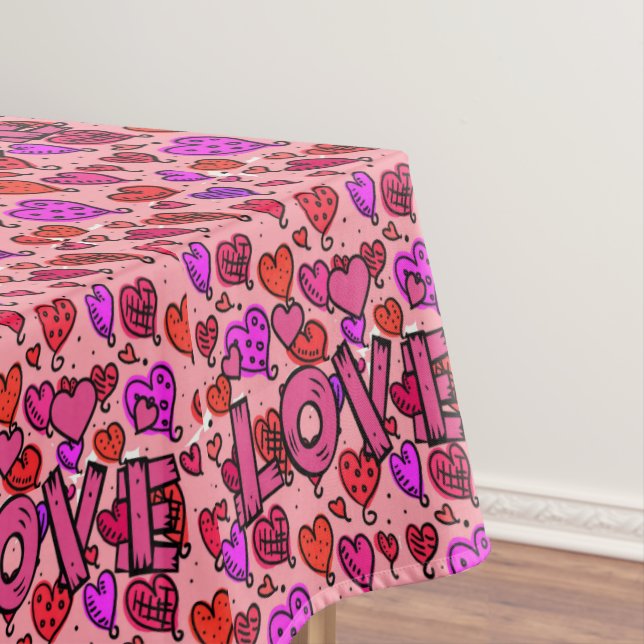 Tablecloth Valentine's Day Love (In Situ)