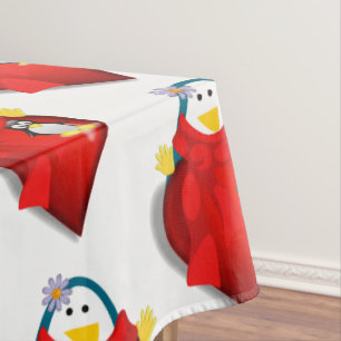 Tablecloth Valentine's Day Penguin