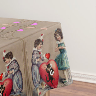 Tablecloth Valentine's Day Vintage