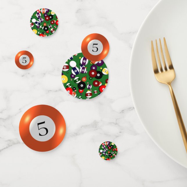 Tablefetti - Billiards and 5 Ball Confetti (Group)