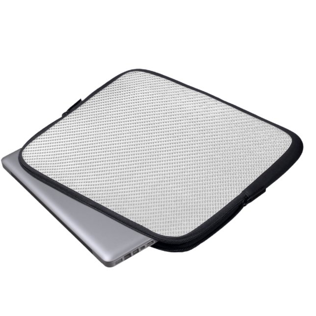 Tablet & Laptop Sleeve - Carbon Fibre - White (Front Bottom)