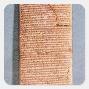 Tablet relating the ritual sacrifices square sticker