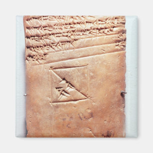 Tablet with cuneiform script, c.1830-1530 BC Magnet
