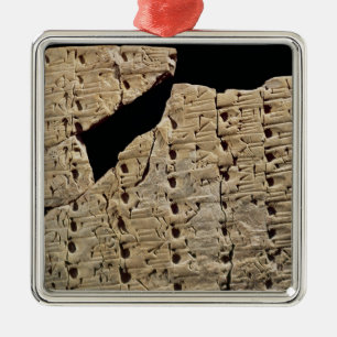 Tablet with cuneiform script, from Uruk Metal Tree Decoration