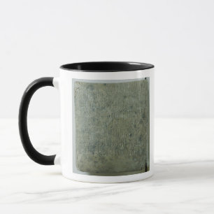 Tablet with cuneiform script mug