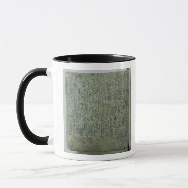 Tablet with cuneiform script mug (Left)