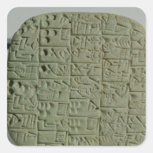 Tablet with cuneiform script square sticker