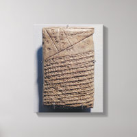 Tablet with fourteen lines of a mathematical text