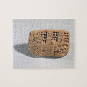 Tablet with pictographic inscription, Protoliterat Jigsaw Puzzle