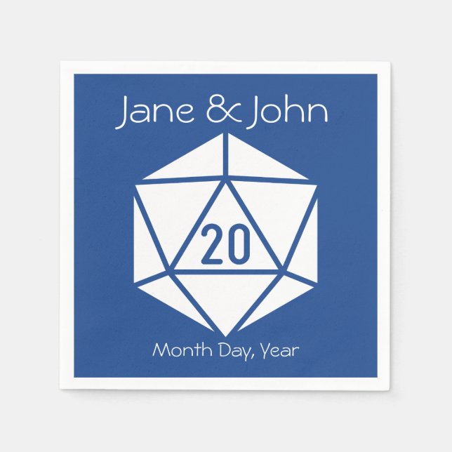 Tabletop Chic in Blue Napkins (Front)