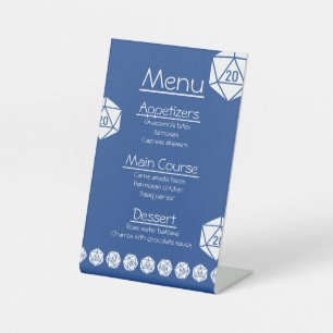 Tabletop Chic in Blue Pedestal Sign