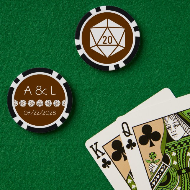 Tabletop Chic in Chocolate Poker Chips (Poker Table (Double))