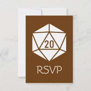 Tabletop Chic in Chocolate RSVP Card