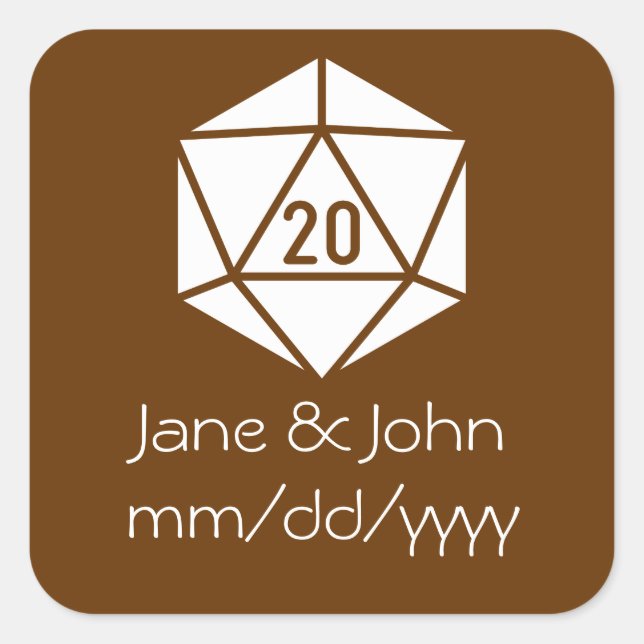 Tabletop Chic in Chocolate Sticker (Front)