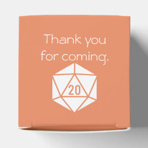 Tabletop Chic in Coral Favour Box