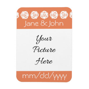 Tabletop Chic in Coral Save-the-Date Magnet