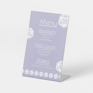 Tabletop Chic in Lavender Pedestal Sign