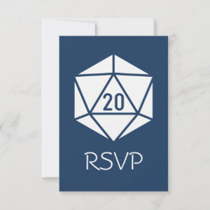 Tabletop Chic in Navy RSVP Card