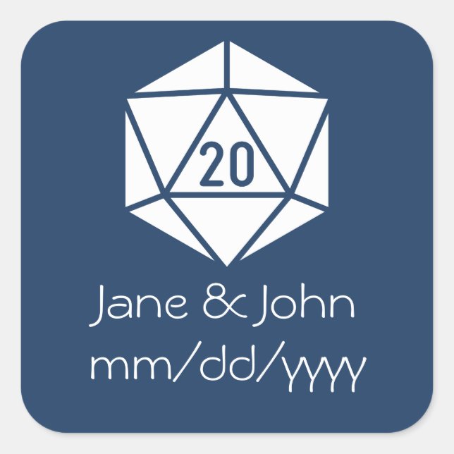 Tabletop Chic in Navy Sticker (Front)