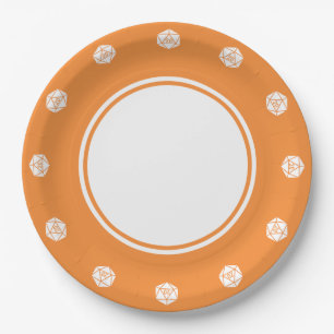 Tabletop Chic in Orange Paper Plate