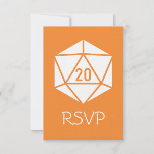 Tabletop Chic in Orange RSVP Card