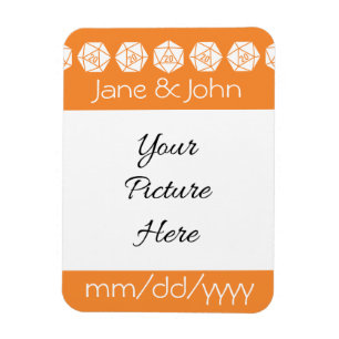 Tabletop Chic in Orange Save-the-Date Magnet