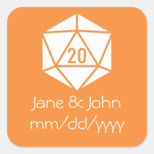 Tabletop Chic in Orange Sticker