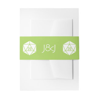 Tabletop Chic in Peridot Invitation Belly Band
