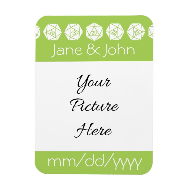 Tabletop Chic in Peridot Save-the-Date Magnet (Vertical)