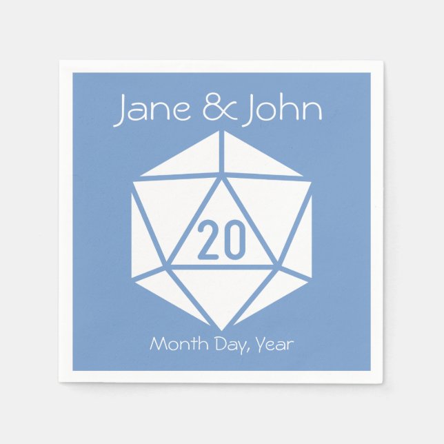 Tabletop Chic in Periwinkle Napkins (Front)