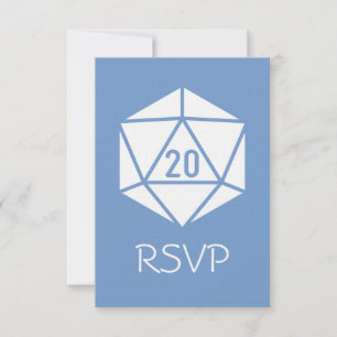 Tabletop Chic in Periwinkle RSVP Card