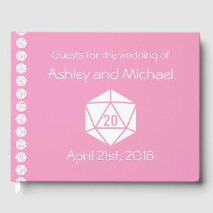 Tabletop Chic in Petal Pink Guest Book