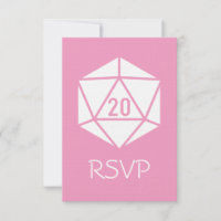 Tabletop Chic in Petal Pink RSVP Card