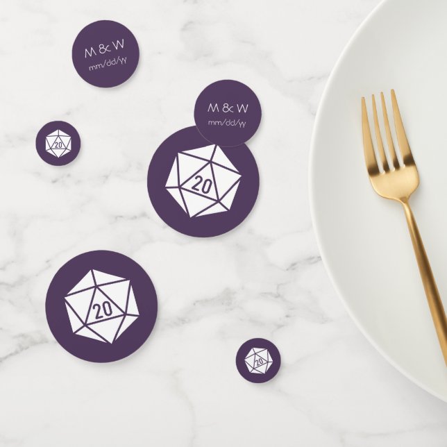 Tabletop Chic in Purple Table Confetti (Group)