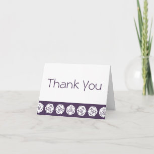 Tabletop Chic in Purple Thank You Card