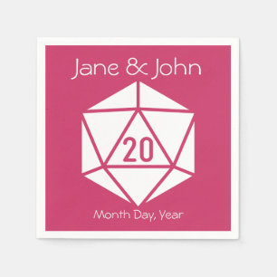 Tabletop Chic in Raspberry Napkins