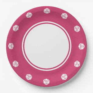 Tabletop Chic in Raspberry Paper Plate